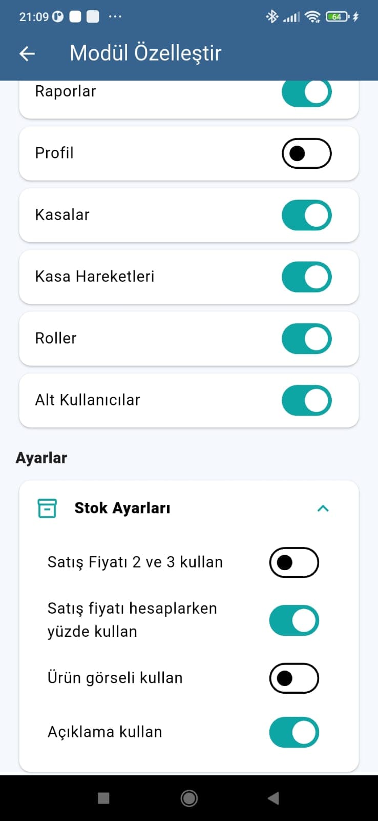 Modül Özelleştirme